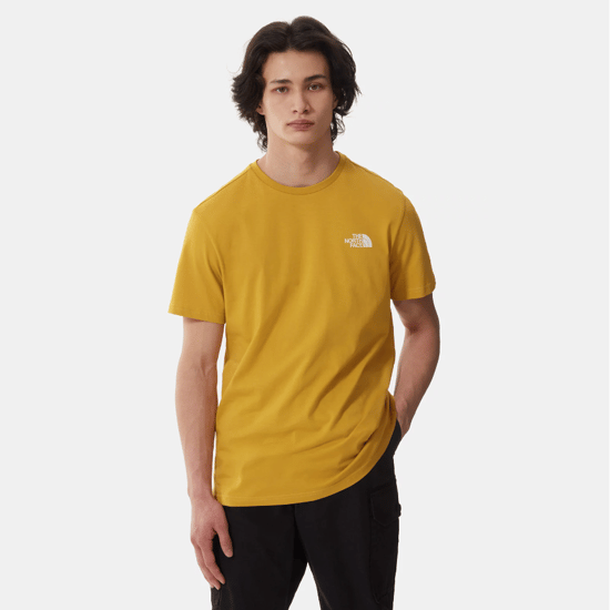 The North Face Men's Short Sleeve Simple Dome T-Shirt Arrowwood Yellow