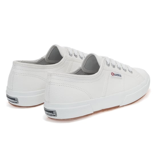 Superga Unisex 2750 Efglu Leather Trainers voor volwassenen (Wit) - Image 2