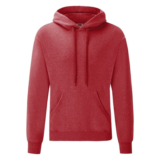 Fruit Of The Loom Heren Sweatshirt Met Capuchon / Hoodie (Heather Rood) - Image 1