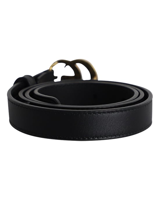 Gucci GG Marmont Gespband 75 in Zwart Leer - Image 3