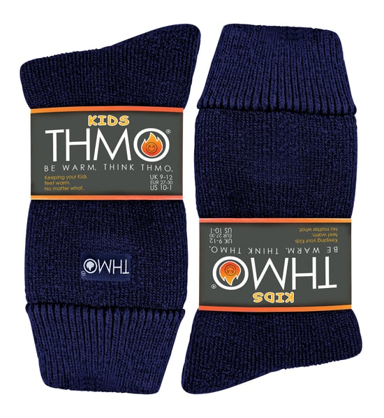 THMO - Thermisch gevoerde kindersokken voor de winter - Marine - Image 2