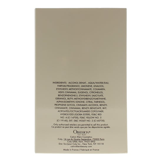 Calvin Klein Obsession For Men Edt Spray 125ml. - Image 5