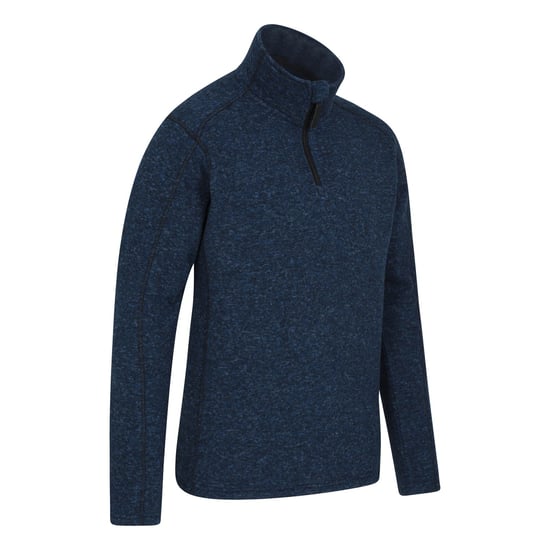Mountain Warehouse Heren Idris II Half Zip Fleece Top (Marine) - Image 3