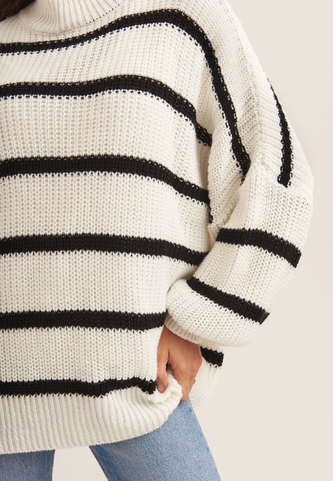 Chunky Knit High Neck Jumper - Image 4