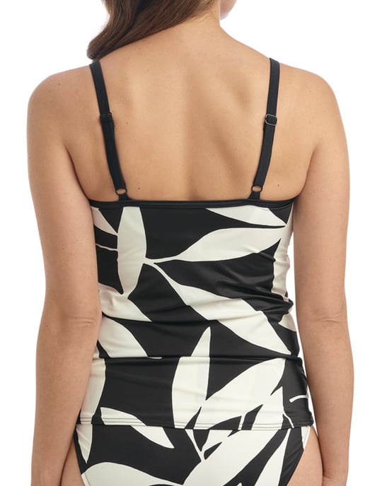 Ile De Re Scoop Neck Tankini Top  & Cream Black Cream