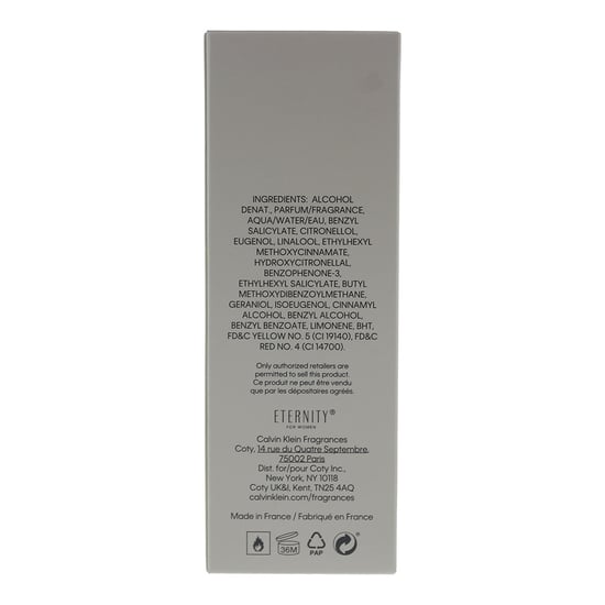 Calvin Klein Eternity Eau de Parfum 50ml - Image 4