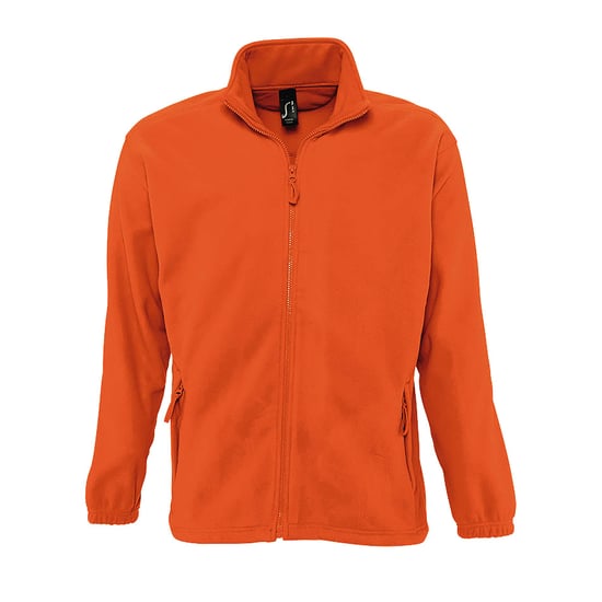 SOLS Heren North Full Zip Outdoor Fleece Jacket (Neon Oranje) - Image 1