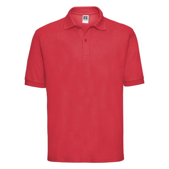 Russell Heren Klassiek Polycotton Poloshirt (Helder rood) - Image 1