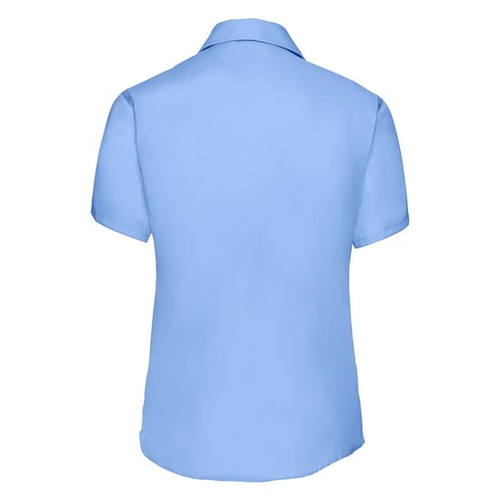Russell Collection Dames/Dames Ultimate Non-Iron Shirt met Korte Mouwen (Heldere lucht) - Image 2