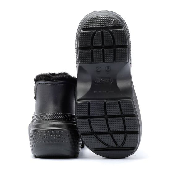 Crocs Stomp Gevoerd Kort Dames Laarzen Zwart - Image 4