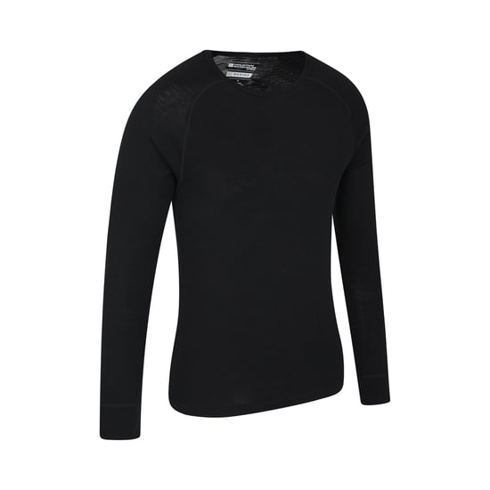 Mountain Warehouse Heren Merino Wol Base Layer Top (Set van 2) (Zwart) - Image 2