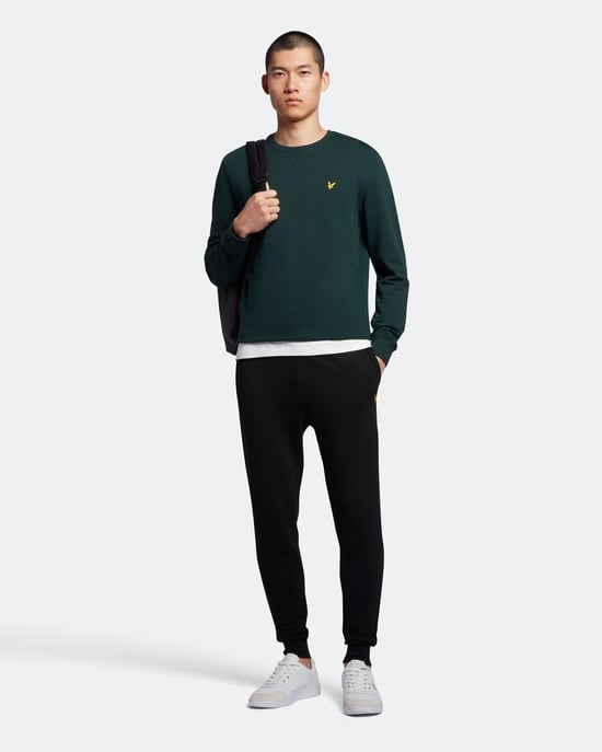 Lyle & Scott sweatshirt met ronde hals in groen - Image 3