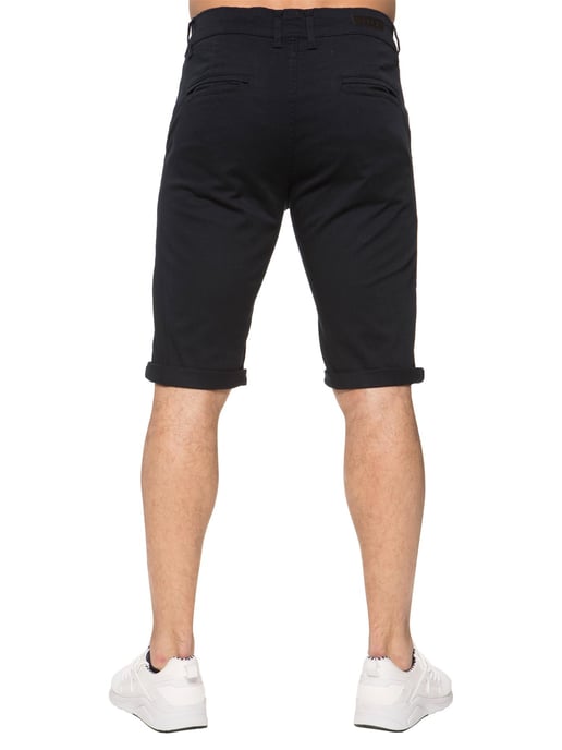 Enzo | Heren slim fit stretch chinoshort - marineblauw - Image 3