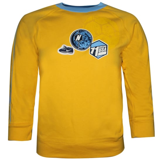 Nike Young Boys Oregon USA Sports Top T-Shirt Casual Yellow 490413 703