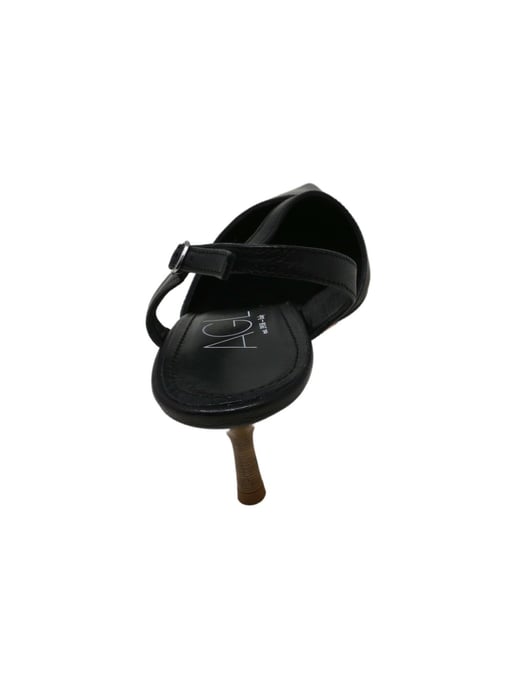 Agl Women's Slingback Pump Nero-Wood Ankle-High Snakeskin - 8M