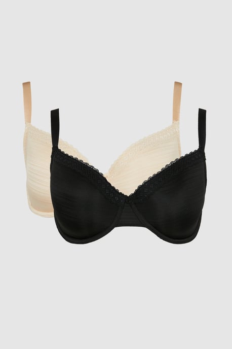 Gorgeous DD+ 2pack Burnout Stripe T-shirt Bra
