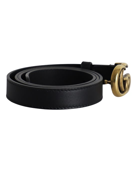 Gucci GG Marmont Gespband 75 in Zwart Leer - Image 2