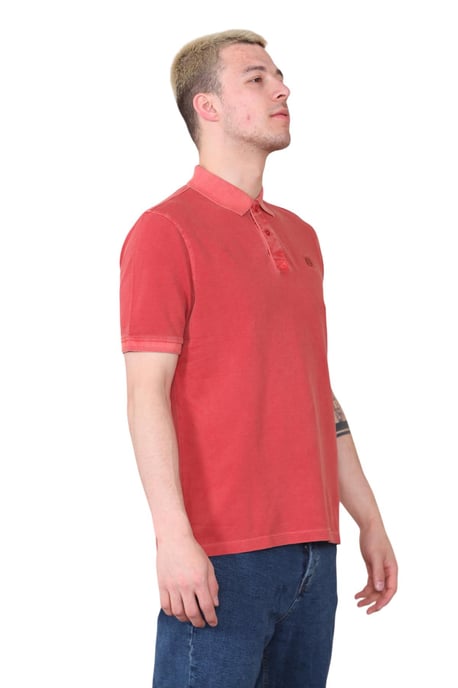 M&S SS-poloshirt voor heren in baksteenrood - Image 3