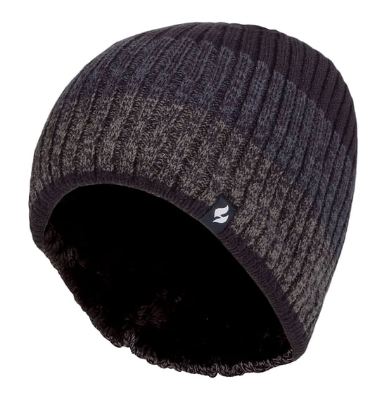 Heat Holders - Thermische gestreepte wintermuts voor heren - Marine - Image 1