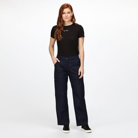 Regatta Womens/Ladies New Action Water Repellent Trousers (Navy)