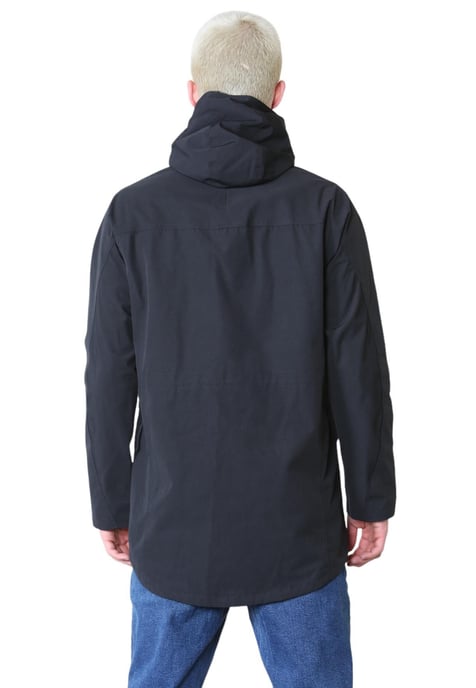 Marks and Spencer Katoen Blend Hooded Mac Stormwear Jacket - Image 2