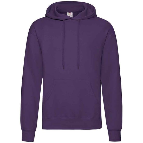Fruit of the Loom Volwassenen Unisex klassiek sweatshirt met capuchon (Paars) - Image 1