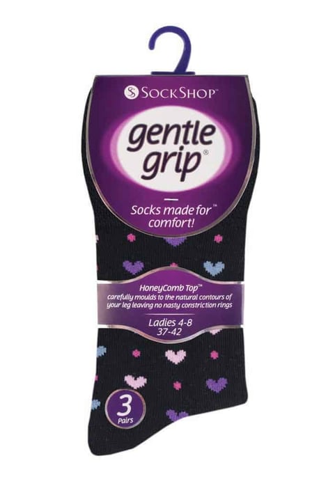 6 paar sokken zonder elastiek damessokken met zachte grip - GG134 - Image 2