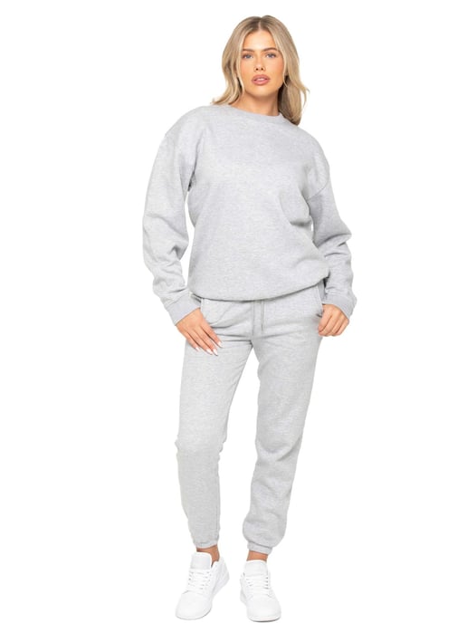 Enzo Womens Oversized Sweatshirt - Grey