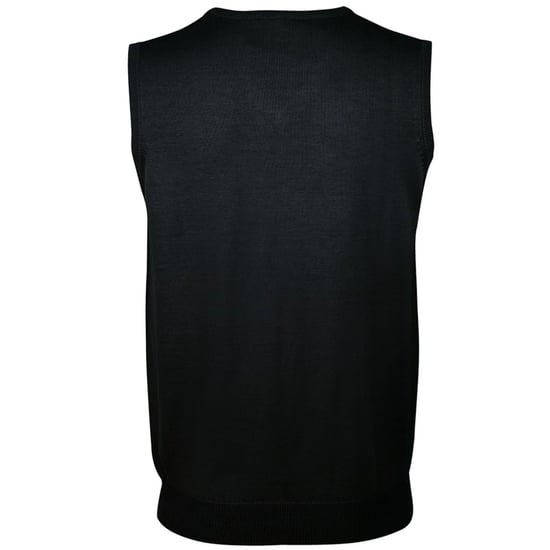 SOLS Unisex volwassen heren gebreid mouwloos sweatvest (Zwart) - Image 2