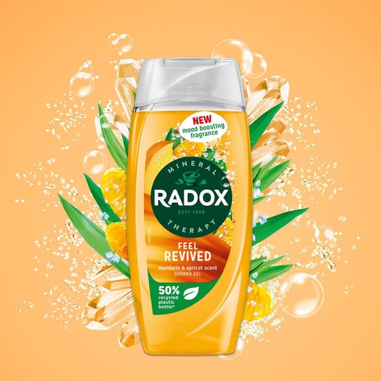 Radox Mineral Therapy Shower Gel Feel Revived w/ Mandarin&apricot Scent, 225ml, 6 Pack