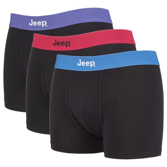 JEEP - 3 Paar Heren Katoenrijke Gemengde Everyday Fitted Boxer Shorts - Image 1