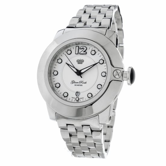 Glam Rock Dameshorloge Kwarts Zilver - Image 1