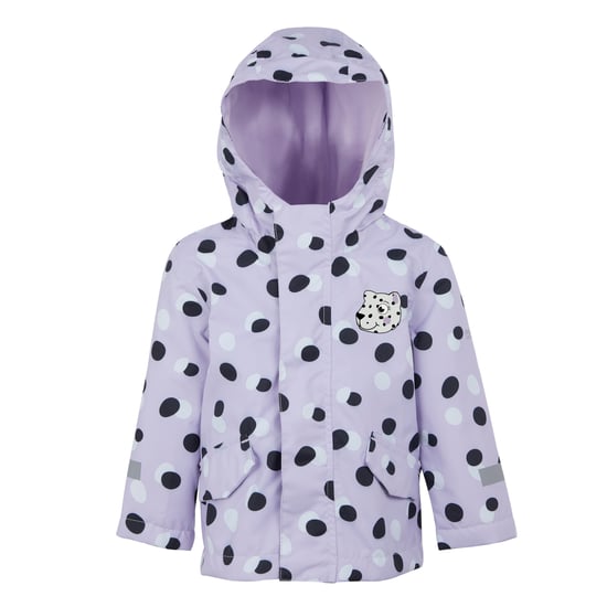 Regatta Shyla de Luipaard Waterdichte Jas voor Kinderen/Kinderen (Lila Vorst) - Image 1