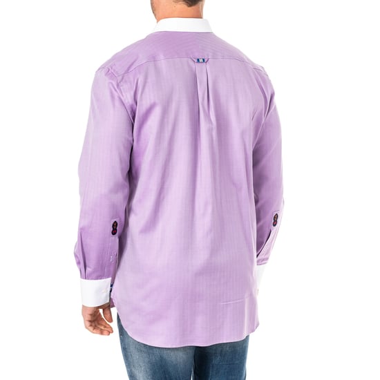 Men's Long Sleeve Shirt with lapel collar KMCJ02