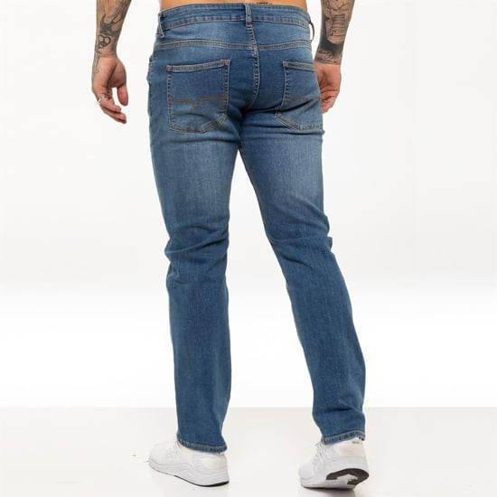 Kruze Heren Rechte Benen Stretch Jeans - Image 2