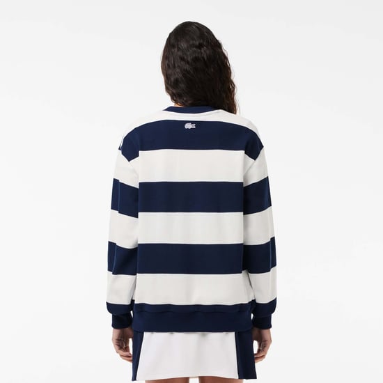 Women's Lacoste French Made Oversized Sweatshirt in Cream