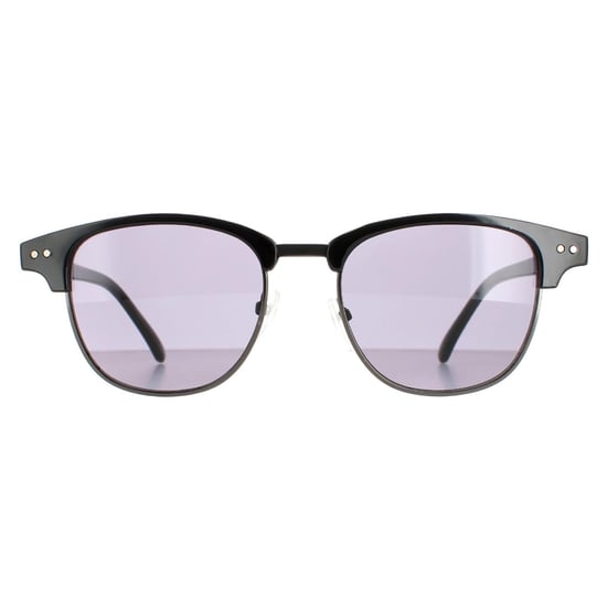 Calvin Klein Square Mens Shiny Black Solid Smoke CK20314S