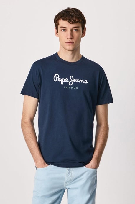 Eggo Logo T-shirt Marineblauw - Image 1