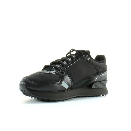 Puma Mile Rider Bright Peaks Black Textile Unisex Lace Up Trainers 374113 01