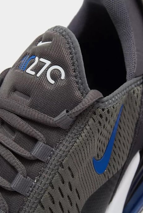 Nike Air Max 270 Trainers, Iron Grey / Game Royal Black