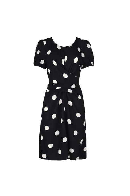 'Manila' Retro Print Short Sleeve Dress