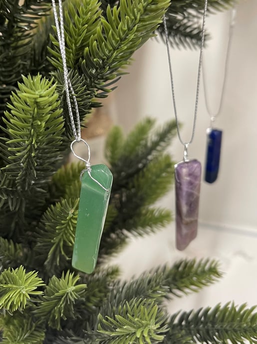 Title 20 Pack Crystal Christmas Tree Hanging Ornaments - Image 1