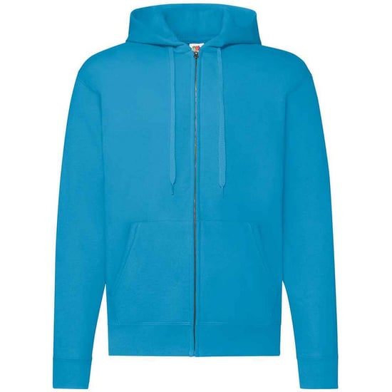 Fruit of the Loom Klassieke herenhoodie met rits (Azuurblauw) - Image 1