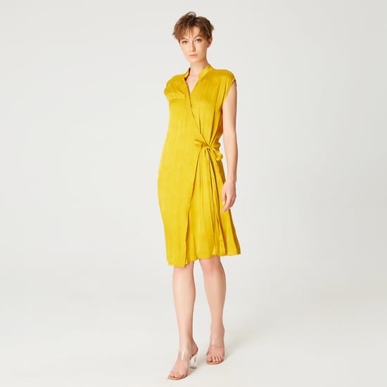 Minimalistische wrap jurk - Image 2