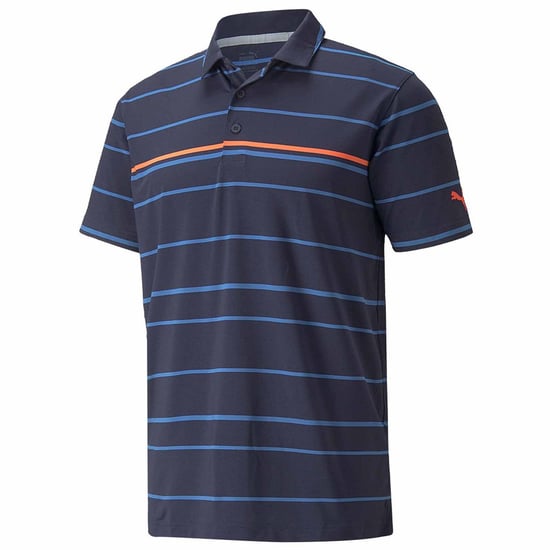 Puma MATTR Short Sleeve Collared Border Line Mens Golf Polo Shirt 532976 03