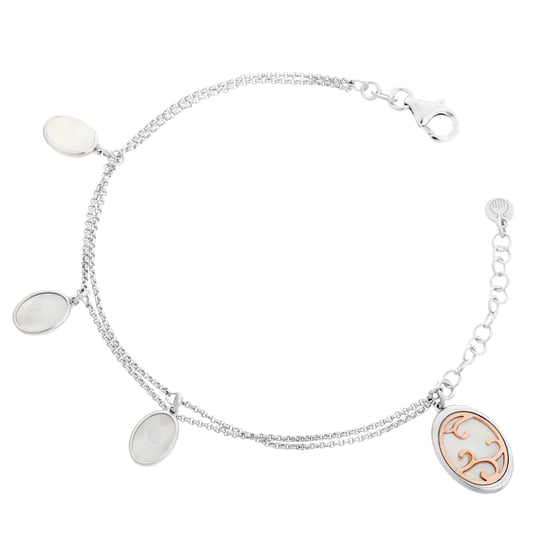 Orphelia 'Jarina' Dames 925 Sterling Zilveren Armband - Zilver/Roze ZA-7165 - Image 1