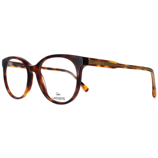 Lacoste Round Womens Brown Havana Glasses