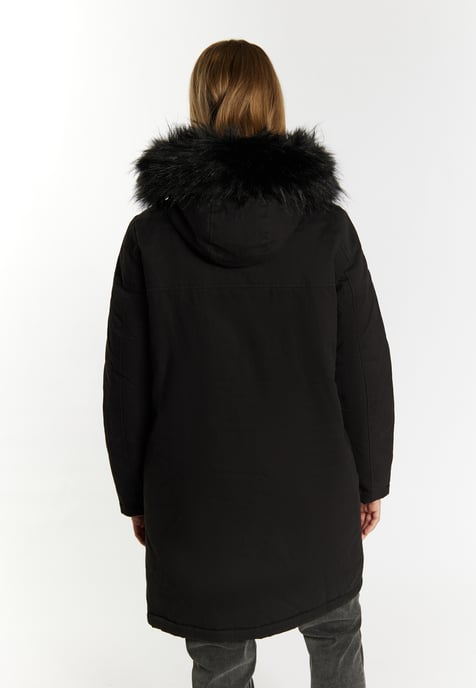 Dreimaster Winter parka Dames zwart - Image 4