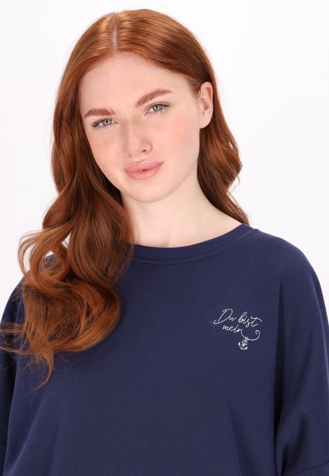 Dreimaster Sweatshirt Dames marine - Image 5