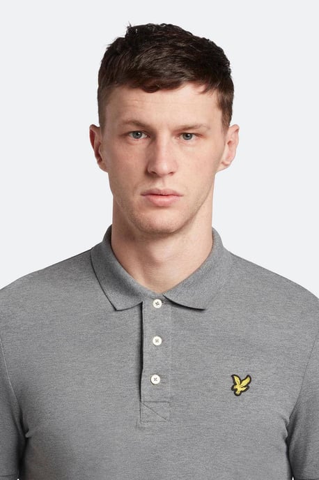 Lyle & Scott Plain Polo Shirt in Grey